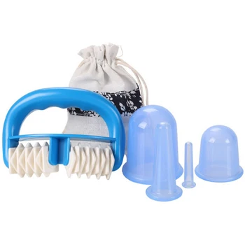 

Body Pain Relief Massage Roller Manual Suction Silicone Anti Cellulite Cup Vacuum Massage Cups Massage Cups Cupping Therapy Set