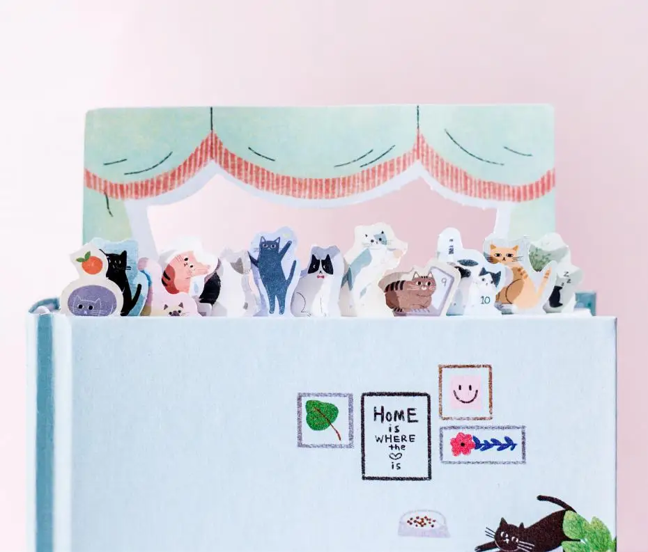 Skup 2019 koreańskie kawaii słodki kociak do codziennego użytku w domu harmonogram osobisty planer organizer notatnik porządku obrad Planbook A5 najlepsze dla prezent dla studentów