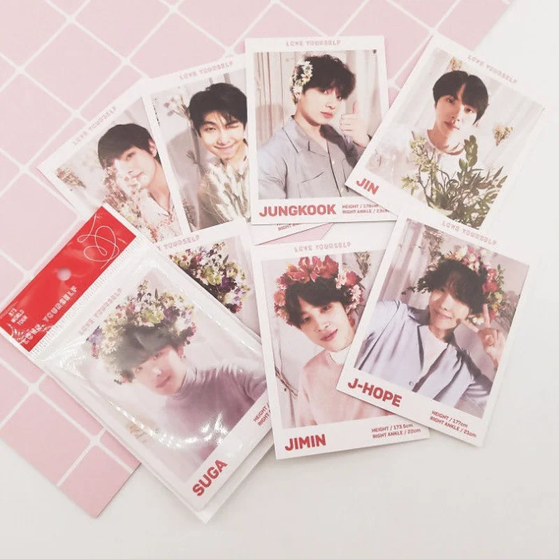 

Korea Love Yourself Answer Album LOMO Cards Photo Card Picture Paper Card Photocard SUGA JIMIN JUNGKOOK Fans Collection 7pcs/set
