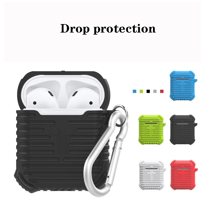

New Mini Headphone Case for Apple Airpods Silicone Jacket Non-slip Shockproof Shockproof Design Portable Storage Headphone Cover