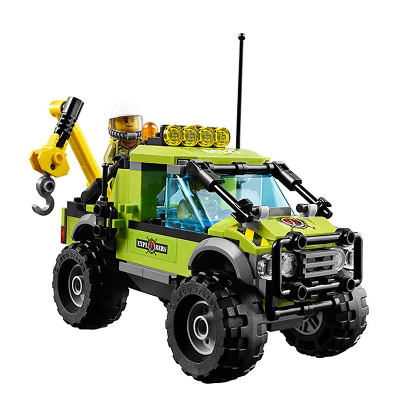 Bela 10638 Legoings City Volcano Explorers Volcano Exploration Truck Building Kit Blocks Bricks Action Figures Compatible 60121 Bela 10638 Legoings City Volcano Explorers Volcano Exploration Truck Building Kit Blocks Bricks Action Figures Compatible 60121