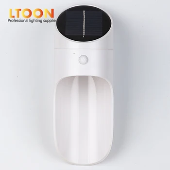 

[LTOON]Led solar radar human body induction wall lamp garden lawn lamp solar sensor light SL03