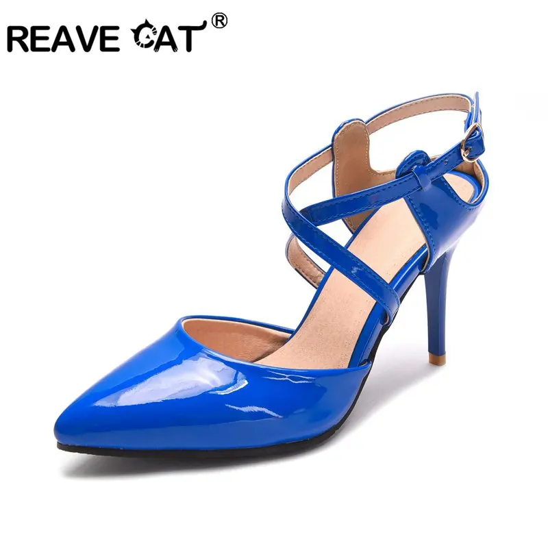 Женские туфли лодочки с острым носком REAVE CAT привлекательные летние офисные