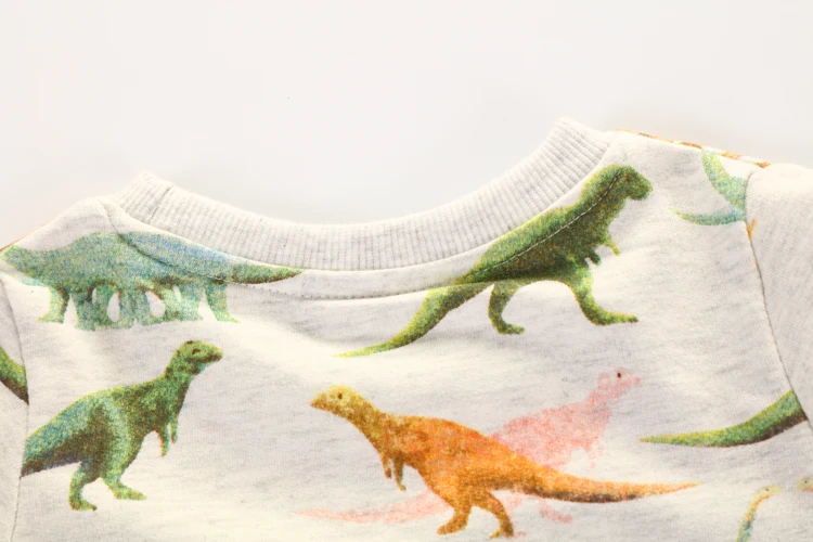 Conjuntos de Crianças Camisa + Calças Pouco Maven Novos Meninos Outono Algodão Marca Manga Longa Dinossauro Impressão t 20208 2020 22 High Quality Mamãe e Bebê