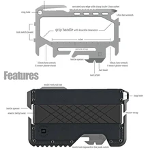 Metal Clip EDC Wallet Tactical Multi-function Wallet Card Package Army Fans Equipment