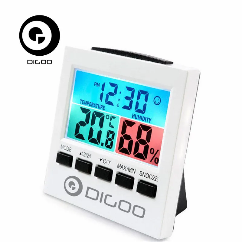 Humidity monitor clock. Miiiw comfort temperature and humidity clock - термометр-гигрометр часы. часа термобаза домашняя.