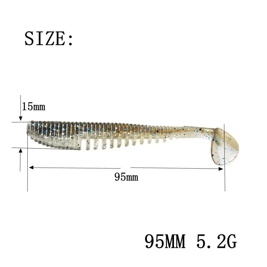 TOMA, 8 шт./лот, мягкие приманки для рыбалки, воблеры, 95 мм, 5,2 г, мягкие приманки, червь, Shad, карп, силиконовые искусственные приманки, рыболовные снасти