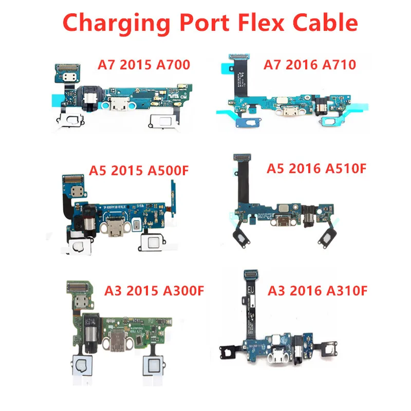 Usb зарядный гибкий кабель с микрофоном для samsung Galaxy A5 / SM-A510F A500F A3 A300F A7 A700F зарядное устройство Порт лента