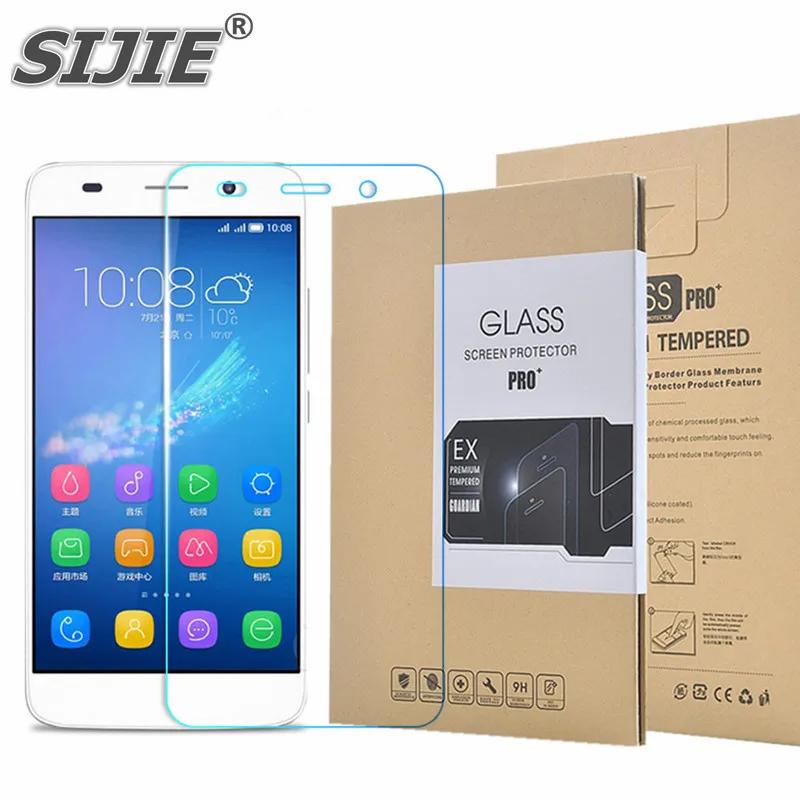 

SIJIE Tempered Glass For HUAWEI honor 4A / Y6 2 2.26mm Screen Protector front stronger 9H thin Retail Package Hard BOX save