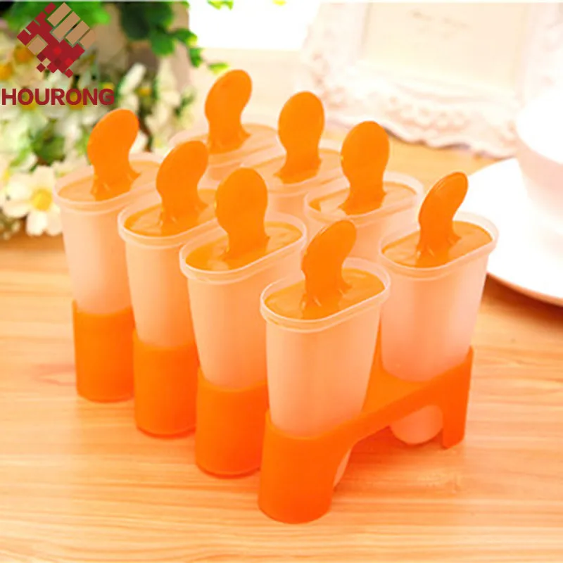 

8 Cell Plastic Popsicle Molds for Ice Cream Cooking Tools Kitchen DIY