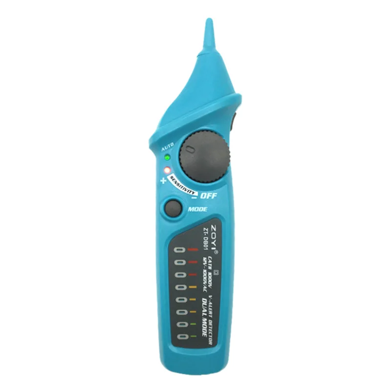 

Zoyi Zt-Db01 Non-Contact Voltage Detector Ac Voltage Tester Pen With Led Light Voltage Indicator 12-1000V Adjustable Sensitivi