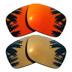 Оранжевый, красный зеркальные и Бронзовый Золотой зеркальные Поляризованные замены линзы для Холбрук рамы 100% UVA и UVB