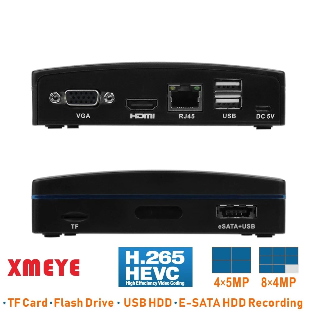 ENSTER H.265 супер мини NVR N9000-8EX и 1 шт Full HD1080P Улучшенная аудио ip-камера с ночным видением и детектором движения