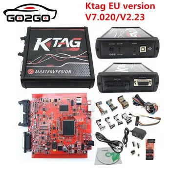 

KESSV2 KESS V2 V5.017 EU Red V2.47/V2.23 ECM Titanium KTAG V7.020 4 LED Online Master Version ECU OBD2 car/truck Programmer tool