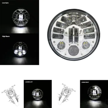 

5.75inch LED Motorcycle Adaptive Headlight High Low Beam Motor LED Headlamp Driving Light for Harley Projector Headlights