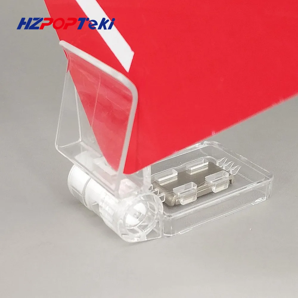 

Clear POP Plastic PC Magnet Sign Paper Card Display Price Label Tag Promotion Clips Holders In Supermarket Retails 2000pcs