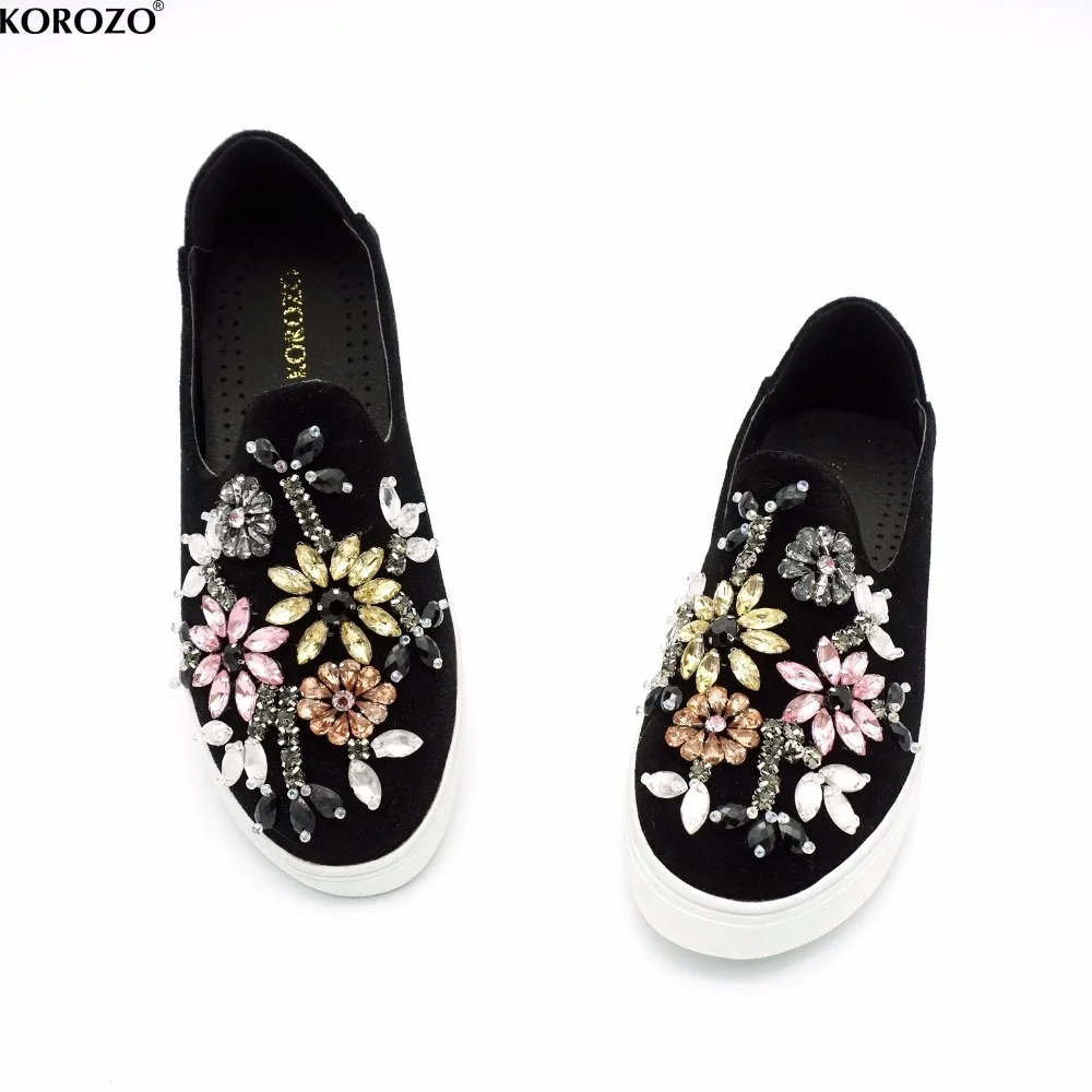 

2018 Ladies Slipony Women Crystal Flats Shoes Brand Designer Rhinestone Loafers Espadrilles Studded Loafer