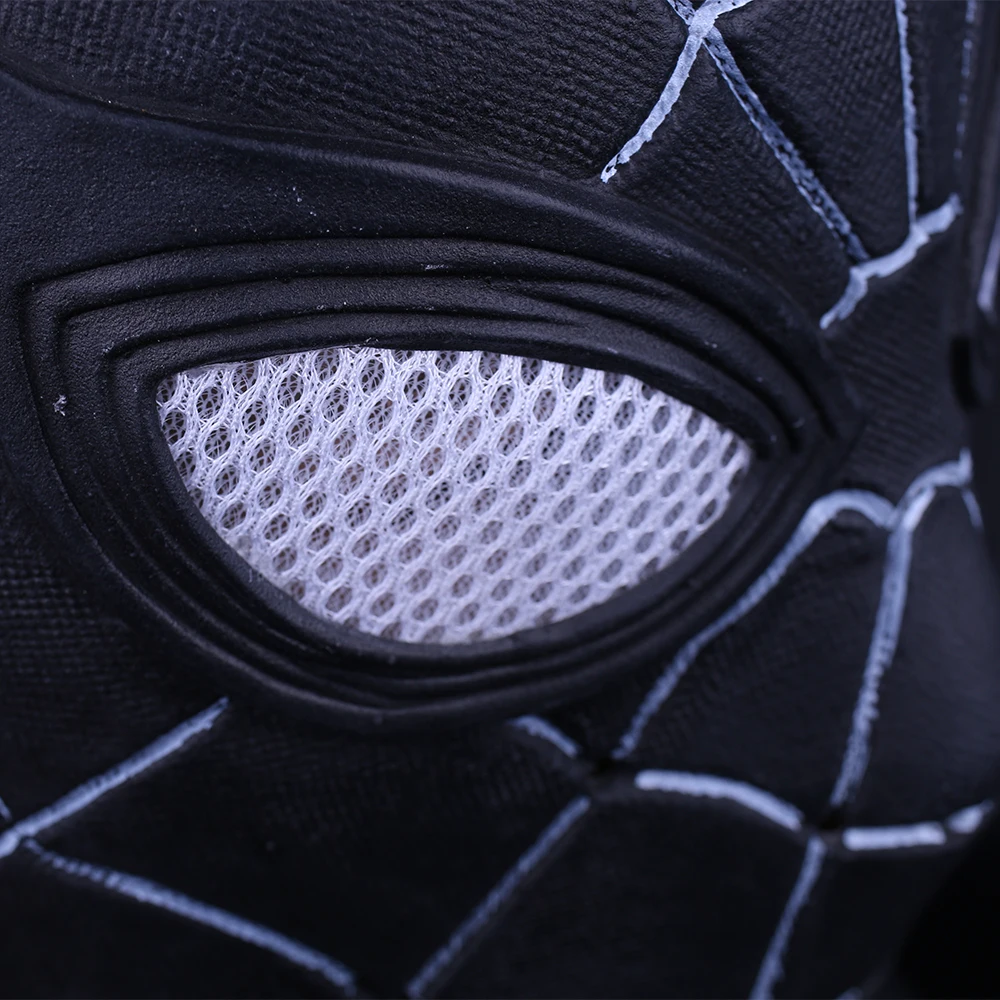 New Avengers Infinity War Superhero Spiderman Mask Red Black Cosplay Full Head adult party Halloween pvc mask prop (8)