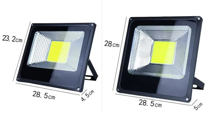 10 W-1000 W Водонепроницаемый Светодиодный прожектор светильник на открытом воздухе 220V COB Светодиодный прожектор лампы Светодиодный прожектор светильник для сада и наружное уличное освещение