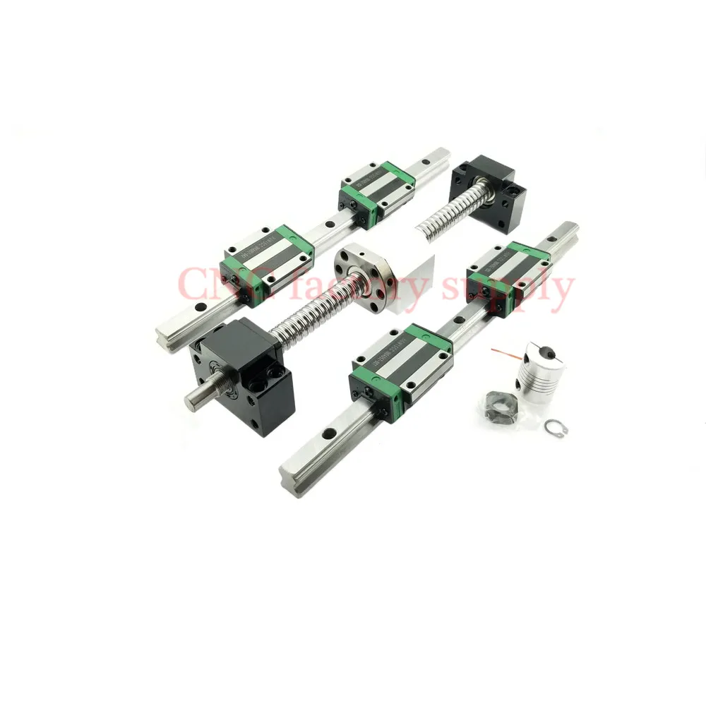 

3D print parts CNC router SFU1605-300 400 SFU1204-L-600mm700mm ballscrew set+HGR15 linear rail+HGH15CA carriage or HGW15CA block