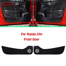 Для Honda City автомобиль внутри двери Крышка царапинам защиты Анти Kick декоративные колодки автомобиля стикеры 4 шт