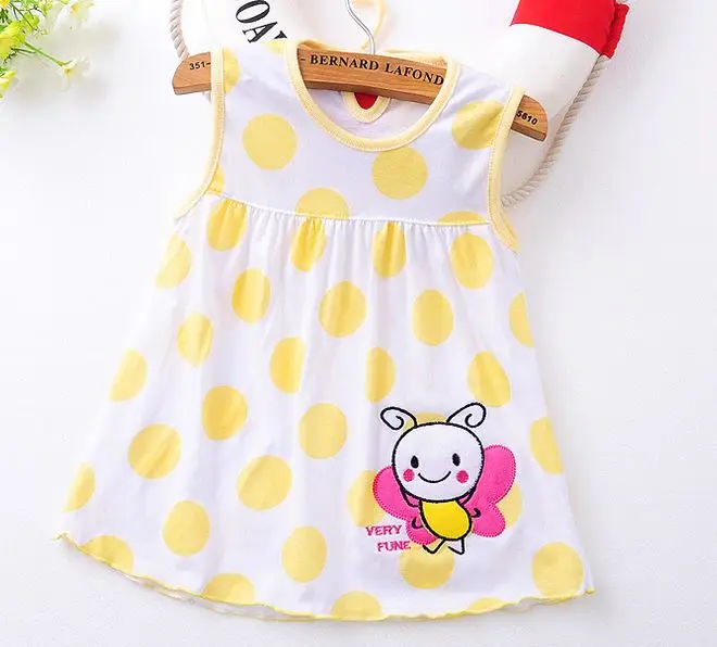 

2017 New Style Baby Dress Princess for Infant Summer Multicolor Stripes Baby Girl Dresses Newborn Girls Cutton Clothes 0-24month