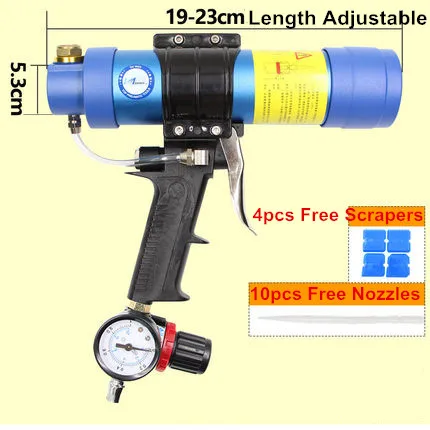 Пневматический картридж-диспенсер пневматический пистолет для шприца кремния цемента герметик сжатого воздуха аппликатор шприца пистолет 310 мл клей инструмент