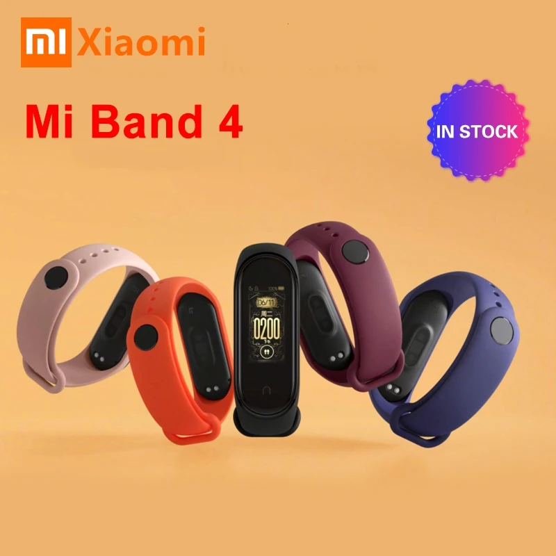 Xiaomi mi-браслет 4, новейший музыкальный смарт-браслет mi Band 4, цветной экран, Bluetooth 5,0, глобальная версия