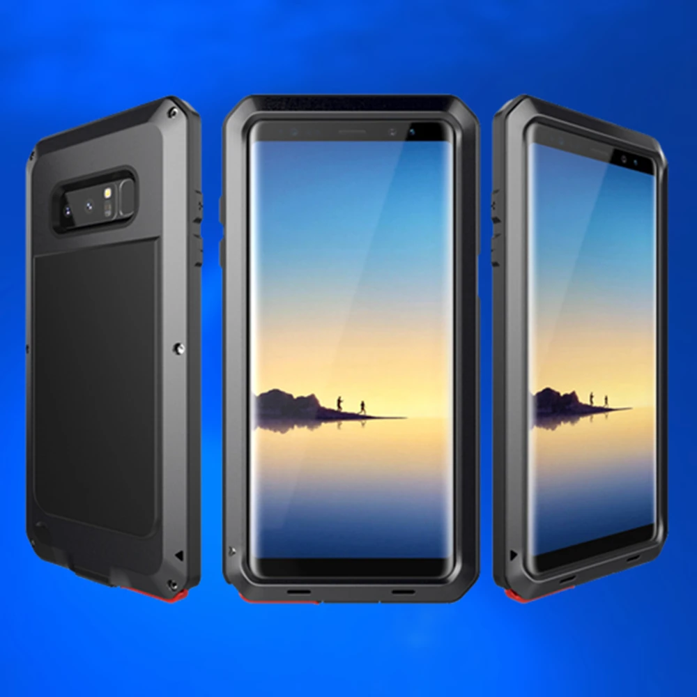 

Shockproof Armor Case For Samsung Galaxy Note 8 5 4 Anti Shock Aluminum Metal Protection Cover for Samsung S9 S8 Plus S7 Edge