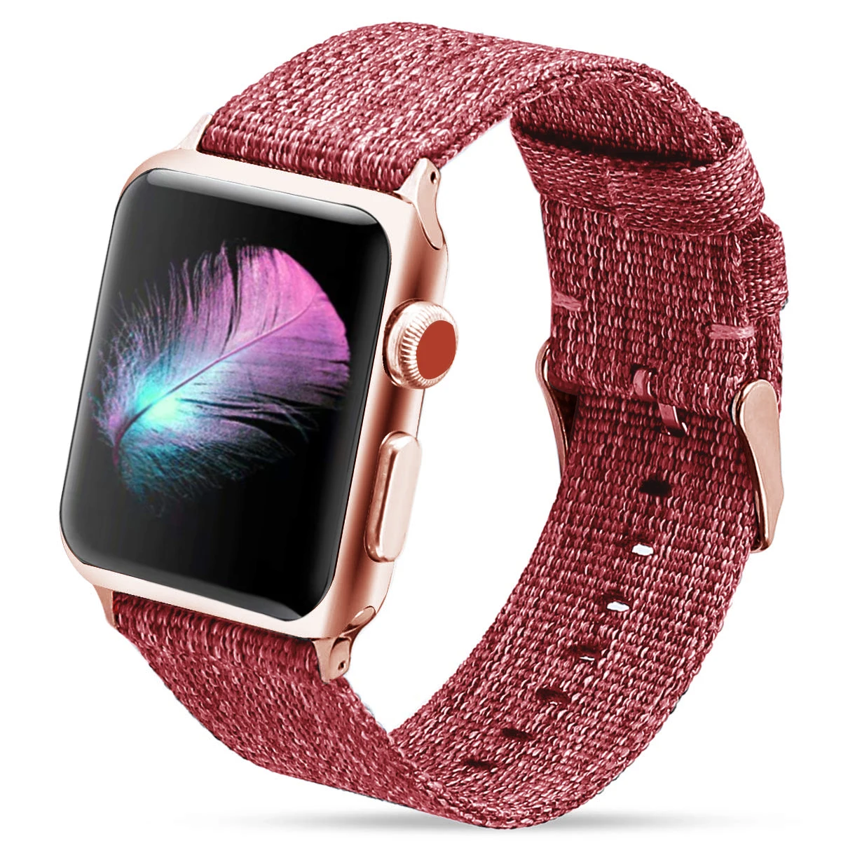 Нейлоновый ремешок для часов Apple Watch 5 4 3 42 мм 38 44 40 браслет спортивные петли