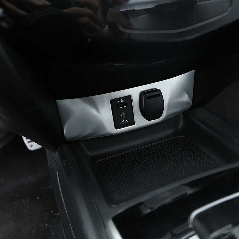 For-Nissan-2014-2017-Qashqai-J11-Cigarettes-Lighter-Panel-Frame-Trim-Cover-AUX-USB-Cover-Sticker