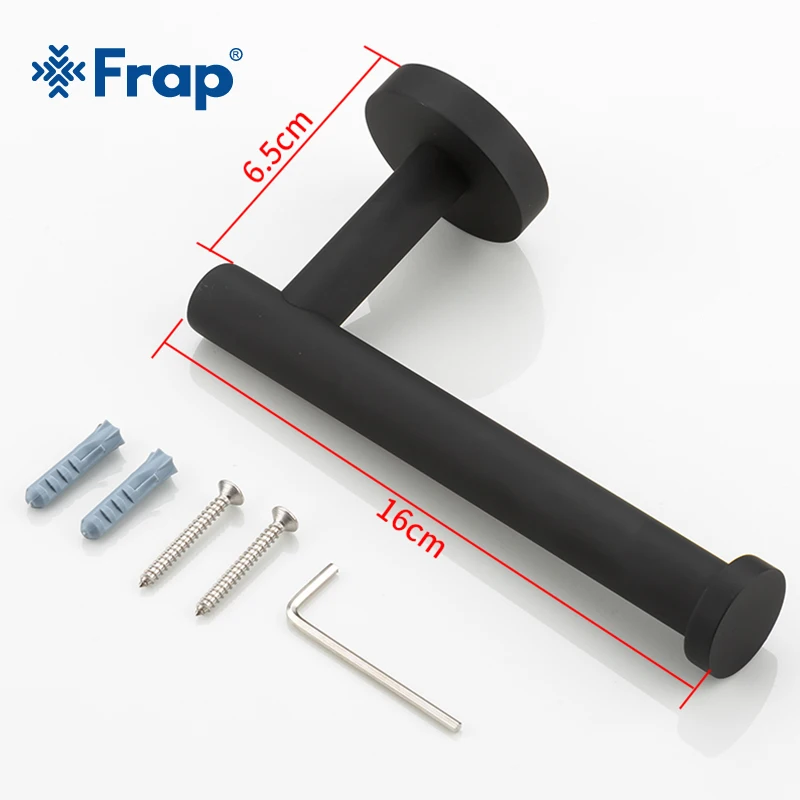 Frap High Quality Stainless Steel Toilet Paper Holder Toilet Roll Holder WC Black Paper Holder Bathroom Accessories Y14003