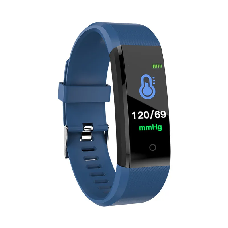 

115Plus Fitness Bracelet Tracker Blood Pressure Heart Rate Monitor Women Men Smart Wrist Watch for PK xiomi band 2 3