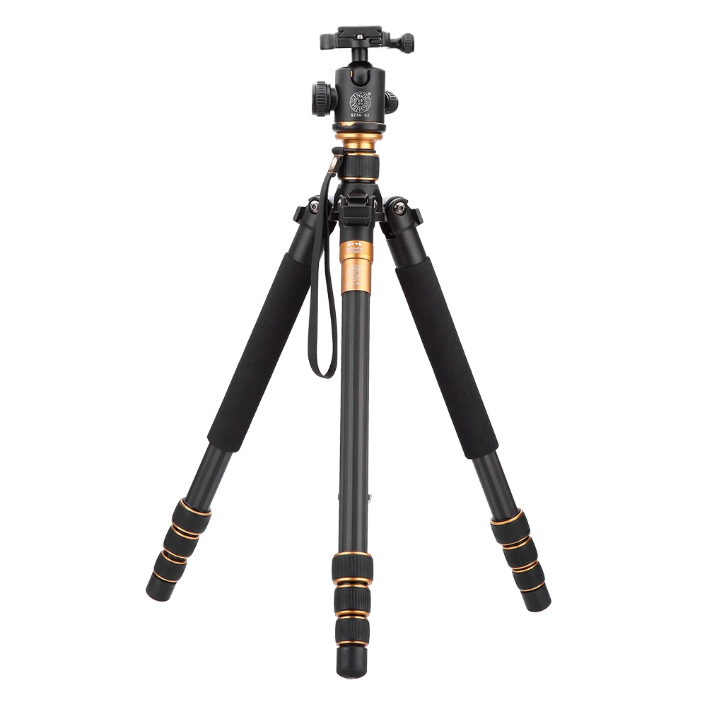 Carbon Fiber DSLR Camera Tripod Original QZSD Q999C Professional  Monopod+Ball Head/Portable Photo Camera Better than Q666