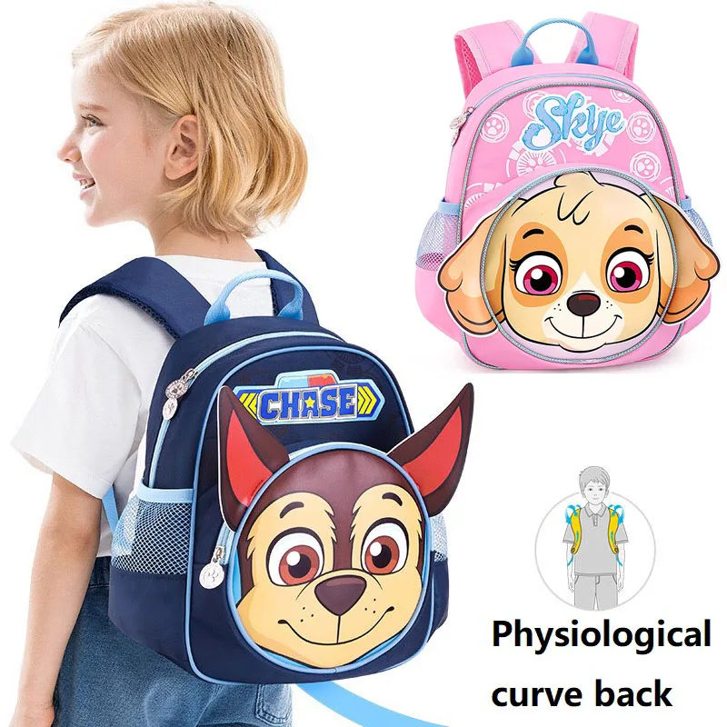 

2019 Paw patrol Kids backpack School bag Action Figure bag cute Patrulha Skye Chase kindergarten mochila escolar birthday gift