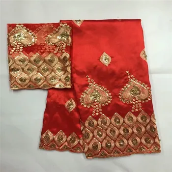 

african lace fabric 2018 high quality lace sequins red george lace fabric george lace fabric with beads and sequins zgl72-65