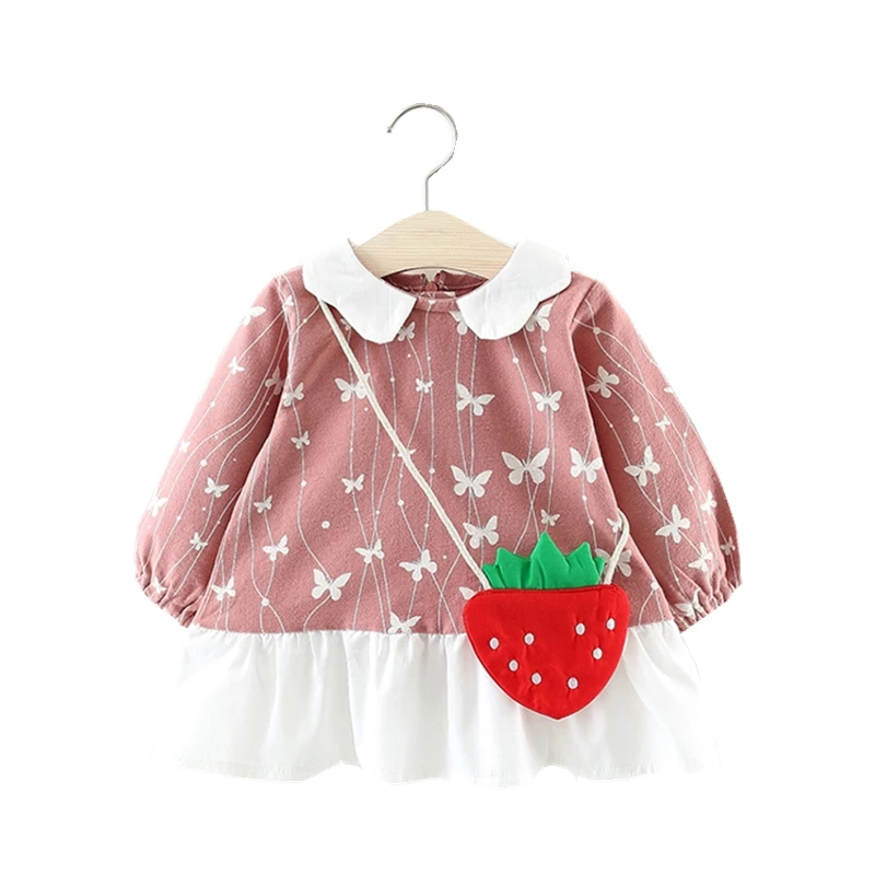

Brand Sleeveless Butterfly Pattern Baby Girl Dress Cute Party Princess Newborn Dress Baby Girls Dresses Cotton Vestido Infantil