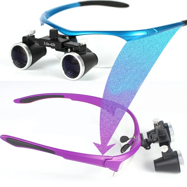 2.5X3.5X 420 mm Dental Loupe Magnifier Binocular Magnifier Surgery Surgical Medical Operation Loupe with Spotlight Head Light-12