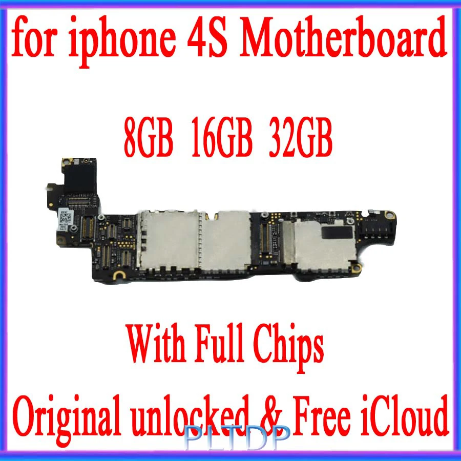 

Free iCloud for iphone 4S Motherboard with Full Chips,Original unlocked for iphone 4S Mainboard with IOS System,8GB 16GB 32GB