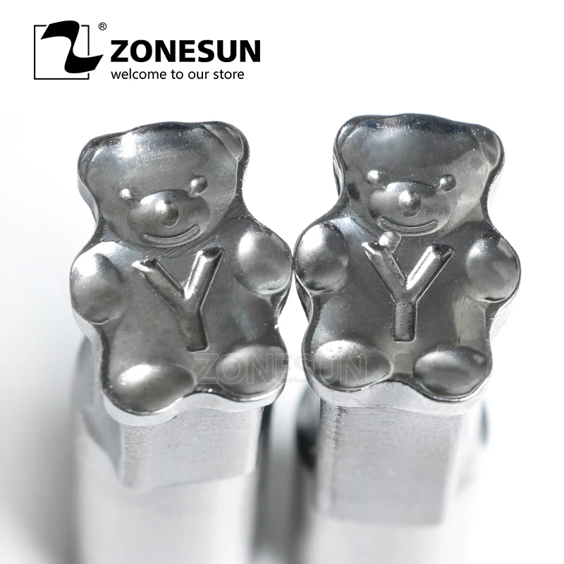 

ZONESUN Bear Tablet 3D Punch Mold Milk Candy Sugar Making Press die For TDP 1.5 Punching Machine Free shipping