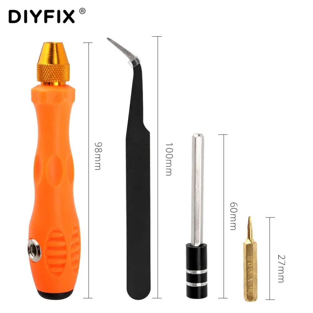 Набор многофункциональных инструментов DIYFIX 27 в 1 пинцет отвертка биты для MacBook