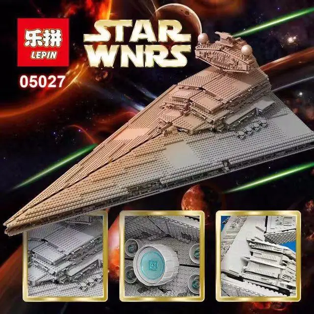 

05027 Star DHL 3250Pcs Wars Emperor fighters starship Model Building Kit Blocks Bricks Compatible LegoINGlys 10030 Toys