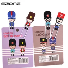 EZONE 2Pcs/Lot Soldier Bookmark Metal Paper Clips Creative School Stationery Items Paper Book Marker Students Office Supplies EZONE 2Pcs/Lot Soldier Bookmark Metal Paper Clips Creative School Stationery Items Paper Book Marker Students Office Supplies