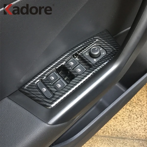 Для Volkswagen T Roc TROC 2017 2018 2019 подлокотник для салона автомобиля из углеродного