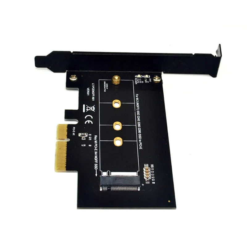 

PCI-E 3.0 x4 Lane Host Adapter Card M.2 NGFF D to Nvme PCI E M Key Converter for 2242 2260 2280 Q99 SL@88