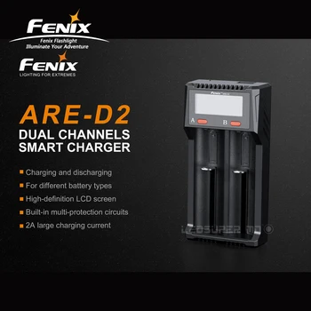 

2 in 1 Fenix ARE-D2 USB Power Bank & Dual Channels Battery Smart Charger with LCD Screen