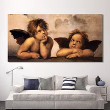 HDARTISAN классическая картина маслом на холсте маленький ангел настенные картины для гостиной модульные Картины домашний декор