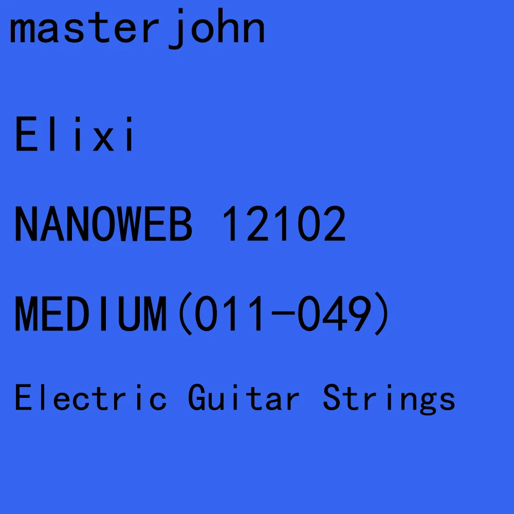 3 Sets Of Elix Nanoweb/polyweb Electric Guitar Strings Antirust Plain