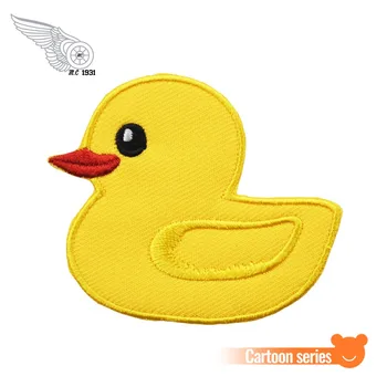

Yellow Duck Funny Cute Animal Sew Iron on Patch Embroidered For Clothing Caps
