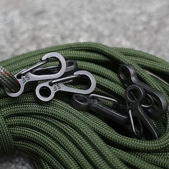 

2 Pcs/Set Carabiner Snap Clip Hook Aluminium Alloy D Ring Shape Keychain Climbing Hanging Buckle For Camping Hiking ED-shipping